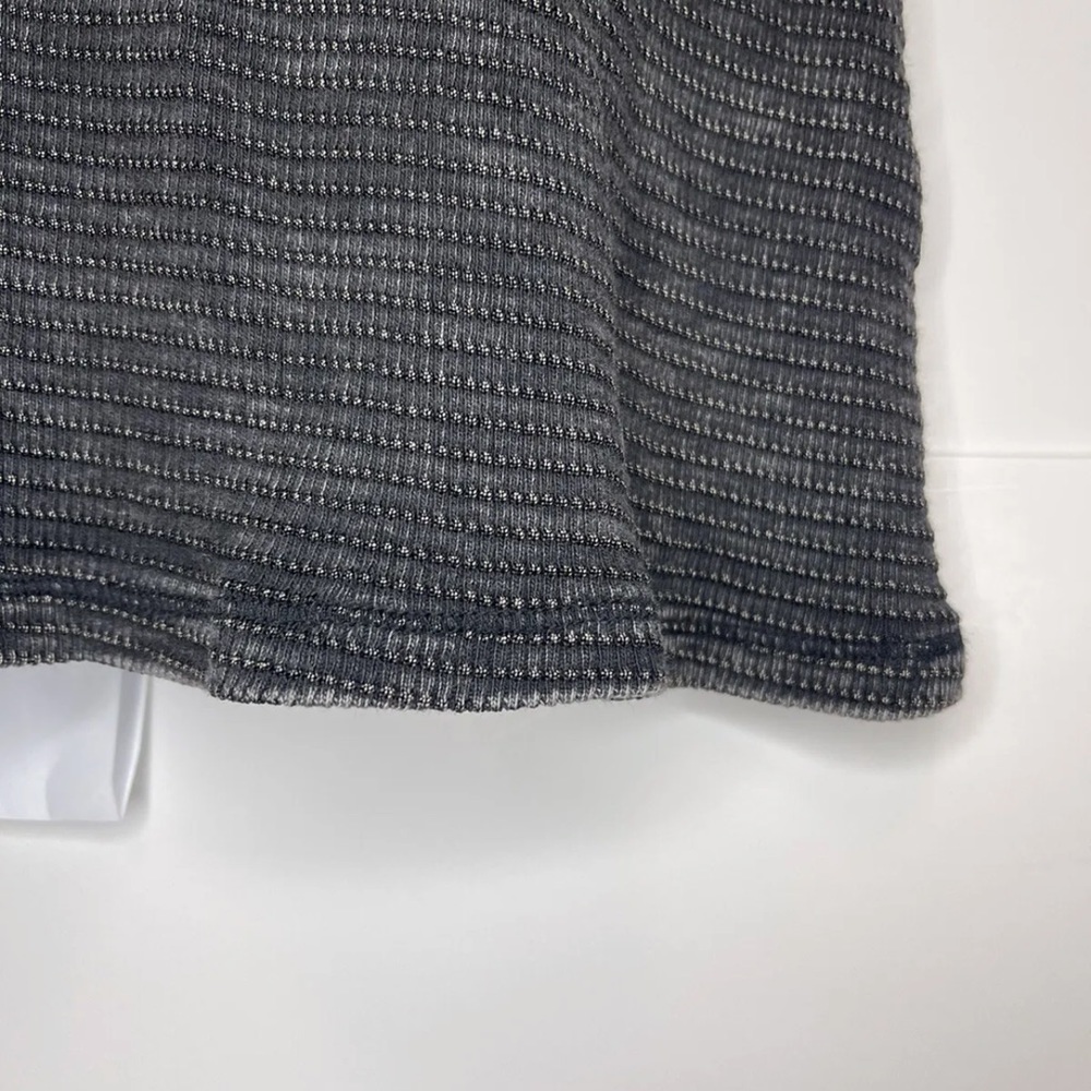 Able Dress M Gray Aztec Waffleknit Long Sleeve Stretch - Picture 5 of 10
